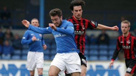 Declan Caddell scored Crusaders's first goal