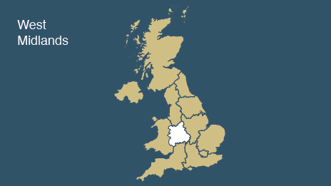 Map: West Midlands