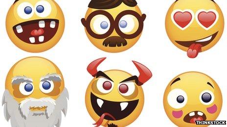 Selection of smiling Emojis