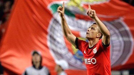 Lima celebrates Benfica's winner