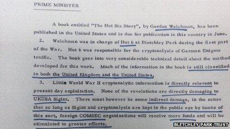 Welchman Thatcher memo