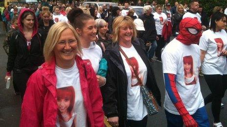 Hollie Gazzard charity walk