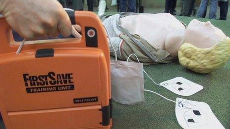 A defibrillator