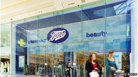 Boots shop front