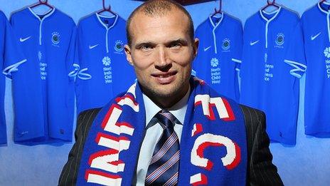 New Linfield manager Warren Feeney at Windsor Park