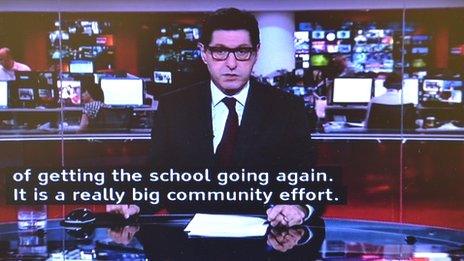 Subtitles on BBC News