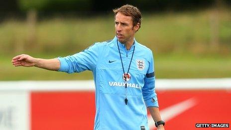 England U-21 coach Gareth Southgate