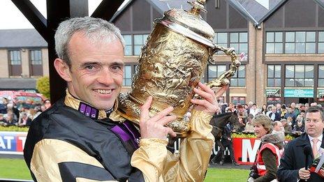 Ruby Walsh rode Boston Bob to victory in the Gold Cup at Punchestown