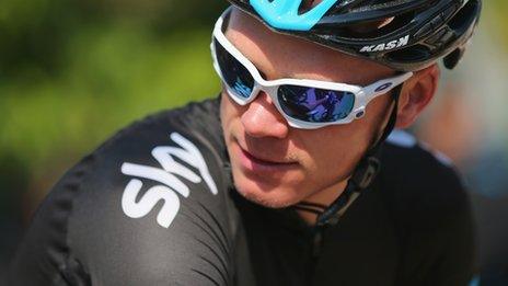 Cyclist Chris Froome