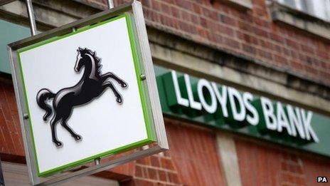 Lloyds Bank sign