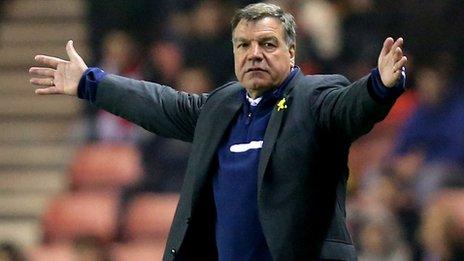 West Ham United manager Sam Allardyce