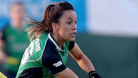 Anna O'Flanagan scored Ireland's second goal against Korea