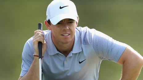 Rory McIlroy at the Wells Fargo Championship