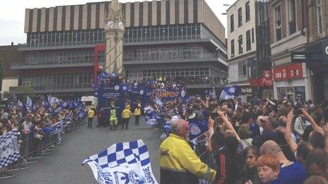 Leicester Victory parade