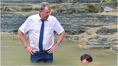 Jeremy Clarkson and Richard Hammond in the Top Gear Burma special