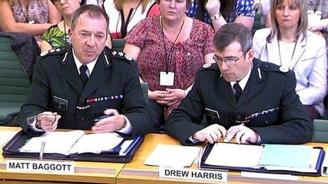 Matt Baggott and Drew Harris have been giving evidence to MPs about OTRs