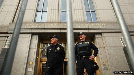 The federal courthouse where Abu Hamza, is on trial