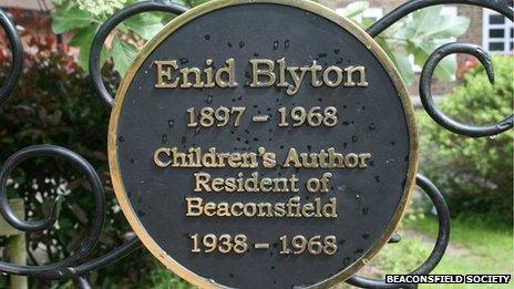 Enid Blyton commemorative plaque