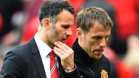 Ryan Giggs and Phil Neville