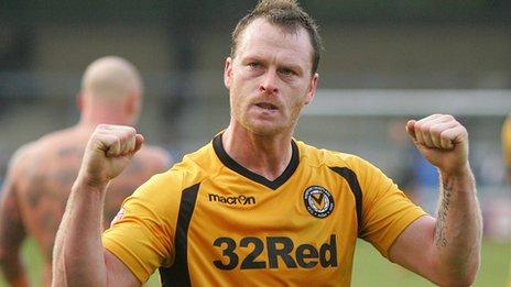 Newport County's Michael Flynn
