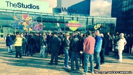 BBC staff evacuated