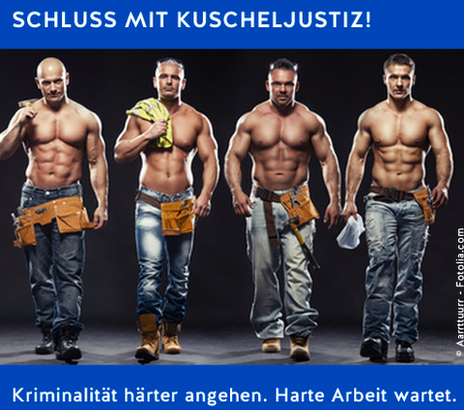 Junge Alternative poster showing four half-naked men