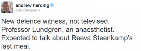 Tweet by the BBC's Andrew Harding