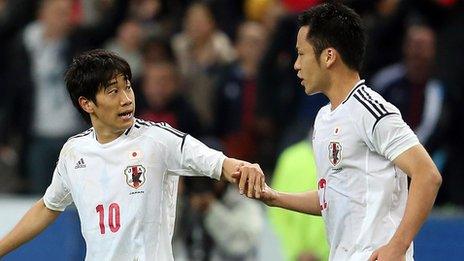 Shinji Kagawa and Maya Yoshida