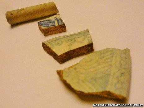 Pottery found at St Benet's Abbey