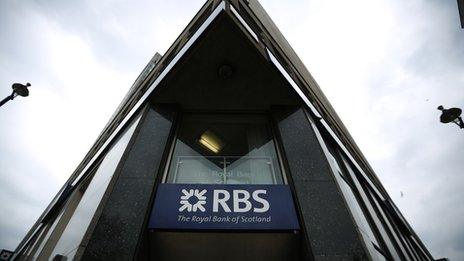 RBS logo on building