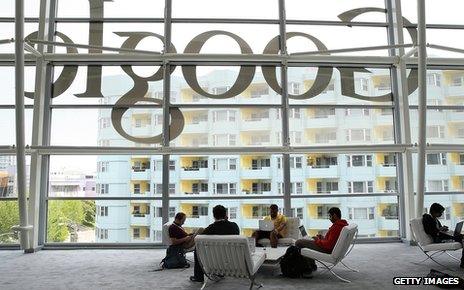 People at Google HQ in San Francisco