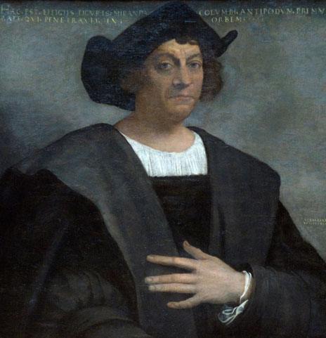 Christopher Columbus in a painting by Sebastiano del Piombo