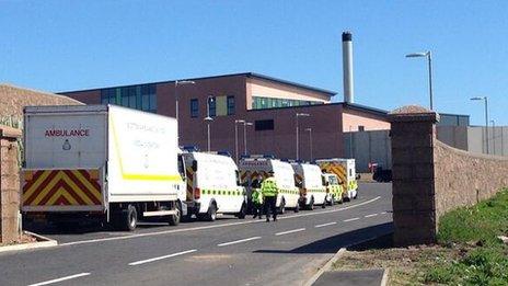 Emergency services at HMP Grampian