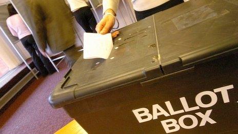 A ballot box