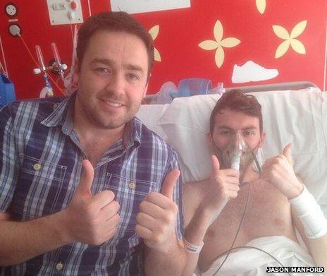 Jason Manford and Stephen Sutton