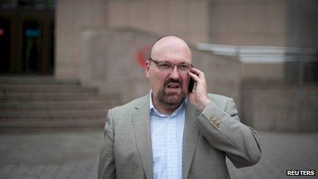 Mario Costeja Gonzalez outside court