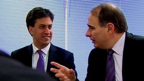 Ed Miliband and David Axelrod