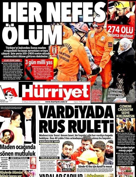 Hurriyet front page