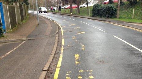 Zig Zags outside school