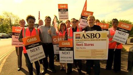 GMB protestors