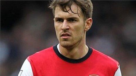 Arsenal midfielder Aaron Ramsey