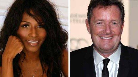 Sinitta and Piers Morgan