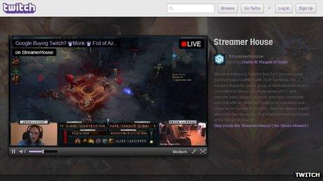 Twitch screen