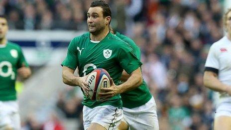 Dave Kearney in action for Ireland