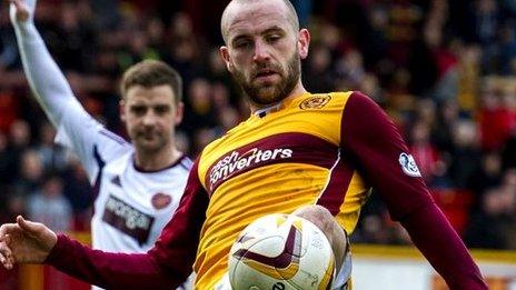 James McFadden in action for Motherwell