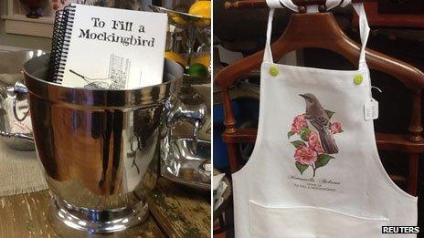 To Kill a Mockingbird souvenirs at Monroe County Heritage Museum