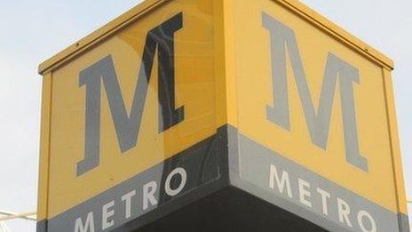 Metro sign