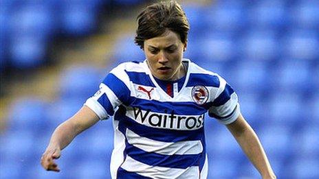 Francesca Kirby in action for Reading Ladies