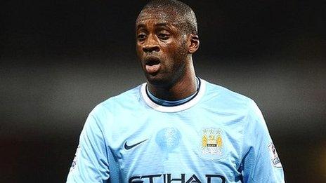 Manchester City midfielder Yaya Toure