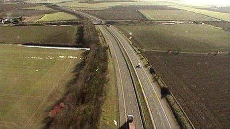 Aerial view of M11